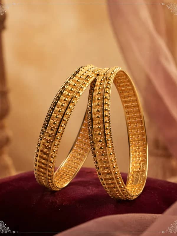 Gold bangle pair
